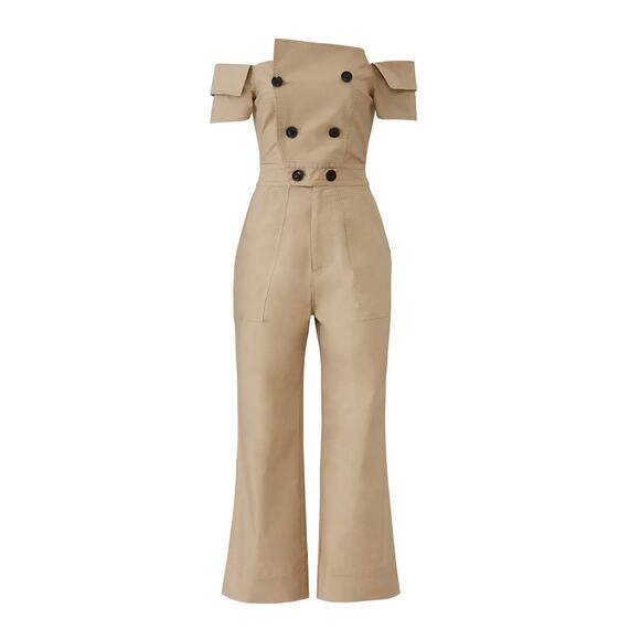 Marissa Webb Tan Rylan Jumpsuit 2 - Picture 4 of 12